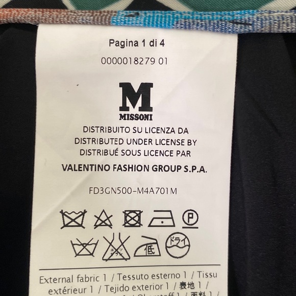 Missoni Green & Black Geometric Side Zipper Pencil Skirt - 46 - 10 - Picture 11 of 16